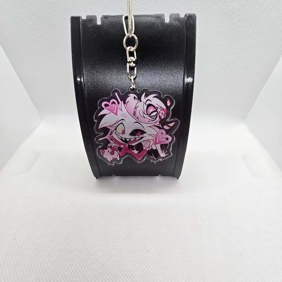 Hazbin Hotel Keychains! Angel Dust, SirPentious, Egg Bois, Cherry Bomb, Fat Nug - Picture 14 of 14